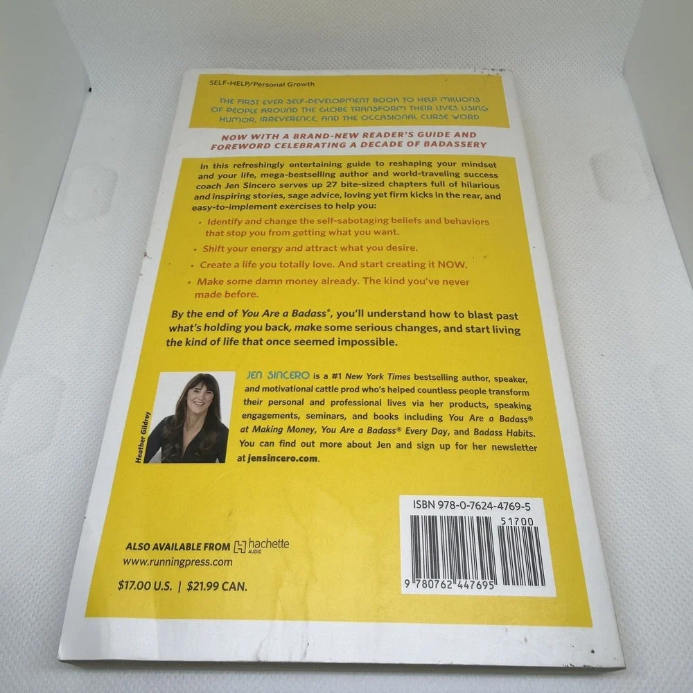 You are a Badass - Paperback By Jen Sincero - GOOD